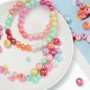 40 Pcs Iridescent White Beads for Jewelry Making 16MM Acrylic