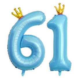 40 Inch Blue Number 16 Balloons for Birthdays, 16th Birthday Decorations for Boys Girls, 16th Birthday Party Supplies. (16)
