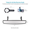 Motobiker 15" Wide Rear View Race Mirror Convex Mirror with