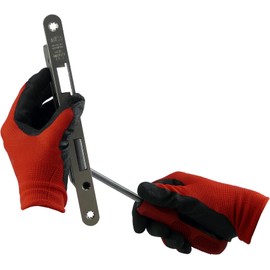 SMARDY 5 Pairs of Work Gloves Size 9 (L) - Assembly Gloves with Latex Coating - Robust Gardening Gloves & Protective Gloves for Workshop, Construction Site, Gardening and DIY
