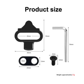 Taicols Juego de Tacos para Bicicleta Shimano SPD para Ciclismo de Interior, Juego de Tacos de Bicicleta Negros para Ciclismo de Interior, Bicicleta de montaña, Ideal para Hombres y Mujeres