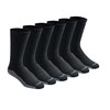 Dickies Men's Dri-tech Original Moisture Control Crew Socks Multipack, Black