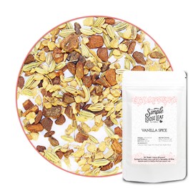 Simple Loose Leaf - Vanilla Spice Herbal Tea - Premium Loose Leaf Herbal Tea (4 oz) - Caffeine Free - Cinnamon and Ginger - USA Hand Packaged - 60 Cups