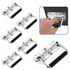 YAYODS Pack of 6 Spring-Loaded Crate Handles, Stainless Steel Folding