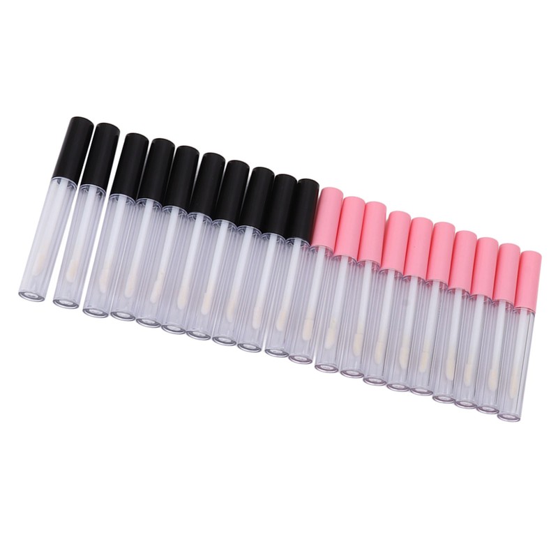20pcs Empty Lip Gloss Tubes Containers Clear Mini Refillable Lip