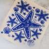 SeaKisses - Pack of 3 Swedish Dishcloths - Starfish, Coral,