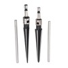2 Pcs Tapered Reamer T Handle 6 Fluted Chamfer 3-13mm