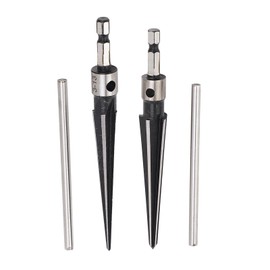2 Pcs Tapered Reamer T Handle 6 Fluted Chamfer 3-13mm 5-16mm Bridge Pin Hole Handle Handle Drilling Tools for Chamfering Taper Holes