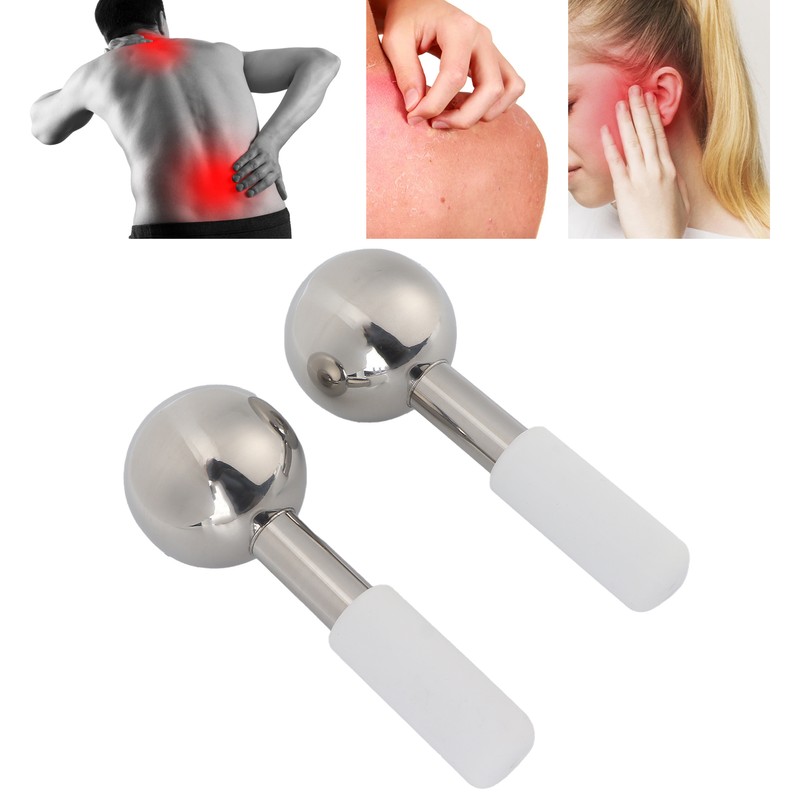 Stainless Steel Facial Ice Globe Face Cooling Roller Beauty Massager