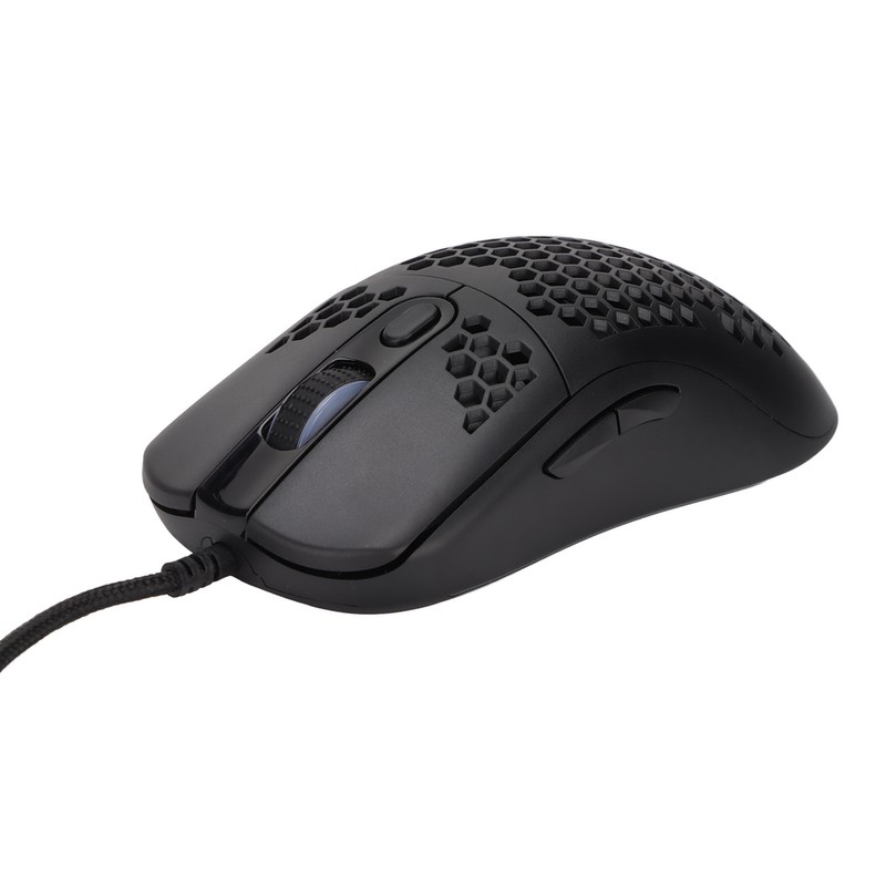 Mechanical Mouse RGB Backlight 6400DPI Ergonomic Honeycomb Usb Wired Gaming
