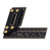 100mm Woodworking Scriber L Shape Square Ruler Aluminum Alloy Carpenter