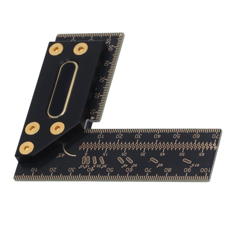 100mm Woodworking Scriber L Shape Square Ruler Aluminum Alloy Carpenter