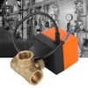 Motorized Ball Valve L Shape Orange Brass Electric Valves 3‑Wire