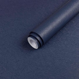 Dark Blue Peel and Stick Wallpaper - Removable Waterproof Self Adhesive Contact Paper - Silk Boys Wall Covering Poster Board - Kitchen Countertop Vinyl Wrap for Bathroom Cabinet 15.7x118