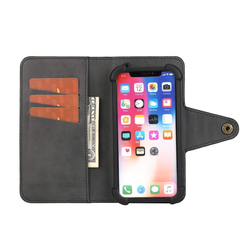 K-S-Trade Qualitativ & Innovativ Handyhülle Schutzhülle Hülle Bookstyle Wallet-Case Für