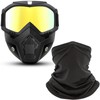 immoono Motorcycle Goggles with Removable Full Face Mask Riding Glasses,
