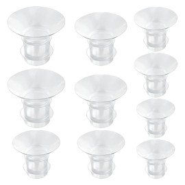 Pack of 10 Flange Inserts 13/15/17/19/21 mm for 24 mm Flange/Shield of Most Pumps, Breastfeeding Accessories for Electric Breast Pump, BPA-Free, Compatible with Momcozy/Jheppbay/Kissbobo/Nuliie