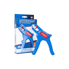 WEICON Automatic Wire Stripper No. 5 | adjustable 24-10 AWG (0.2-6.0 mm²) | Multi-Tool | Integrated Side Cutter (max. 2.0 mm) | Ergonomic Shape | for Round Cables