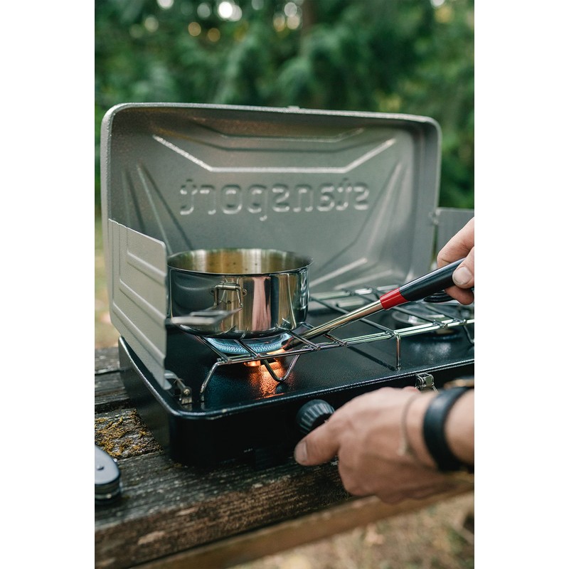 Stansport 2-Burner Regulated Propane Stove - Silver (203-93)