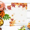 AnyDesign 60 Sheets Fall Stationery Letterhead Paper Autumn Maple Leaves