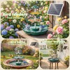 AISITIN 6.5W Solar Bird Bath Fountain, 3-Tiered Waterfall, DIY Detachable