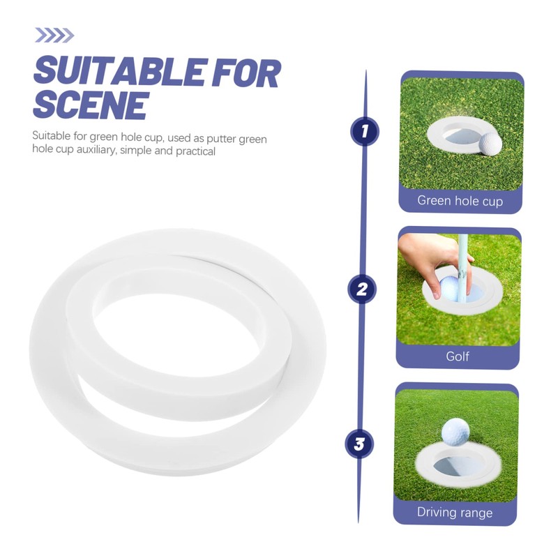 Mipcase Golf Hole Cup Ring Set for Training Thickened Portable