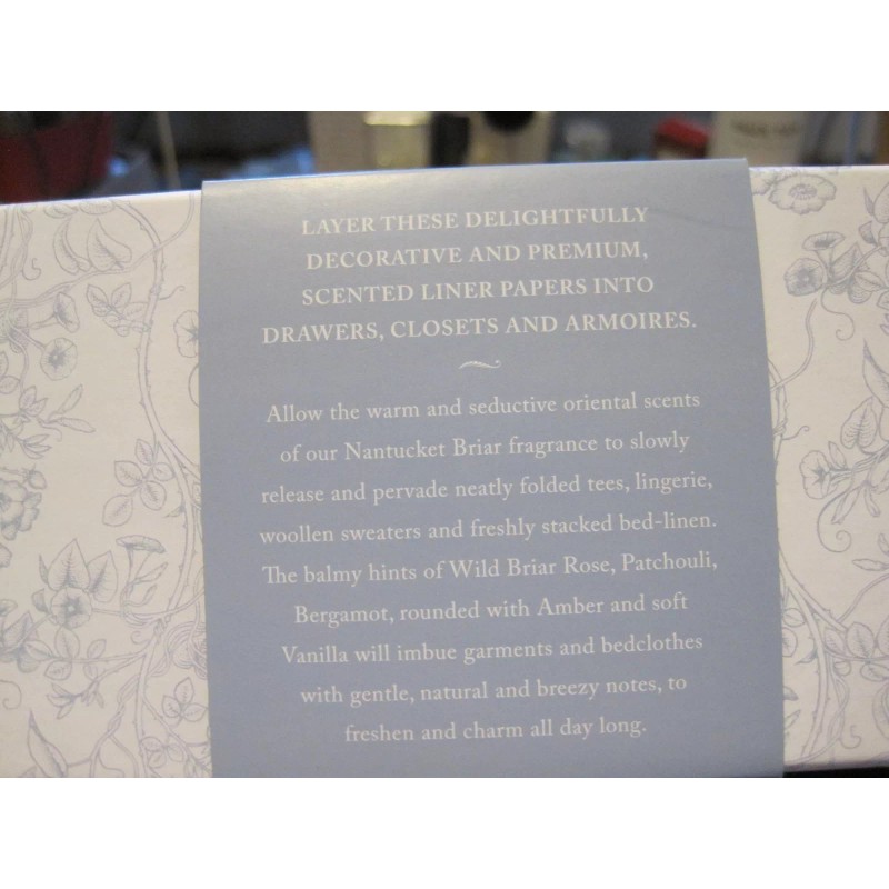 Crabtree & Evelyn NANTUCKET BRIAR Scented Drawer Liner paper 8