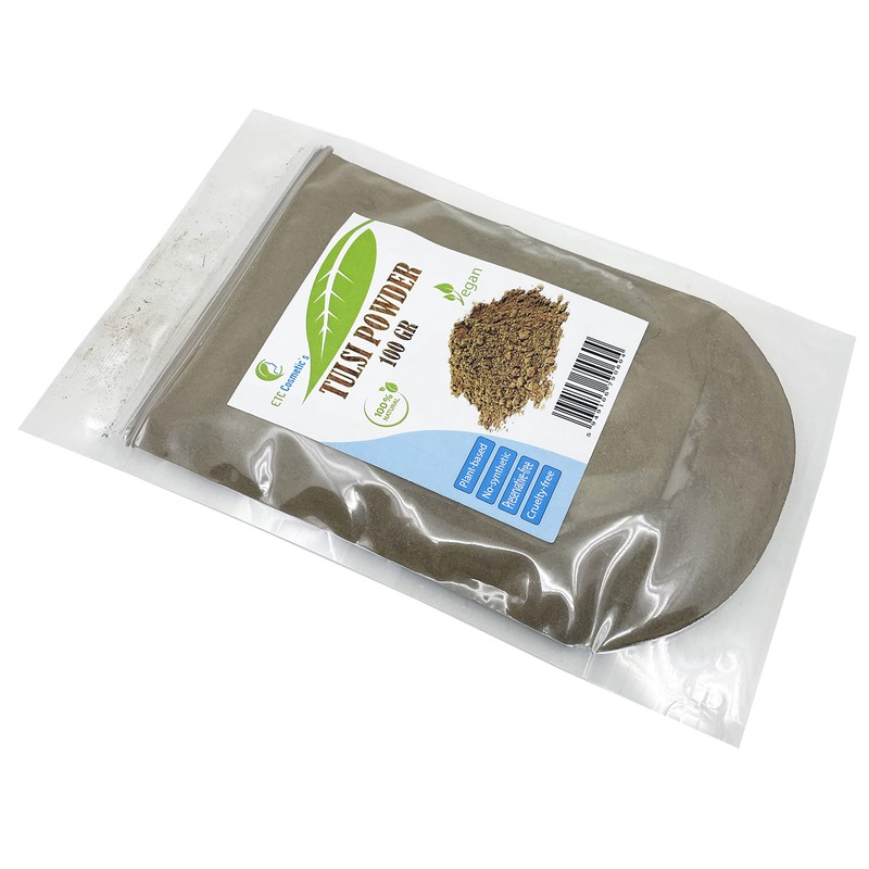 Tulsi Leaf Powder (Holy Basic) - 100% Natural - for