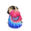 Howilath Pup Dog Zipper Hoodie, Tie-dye Radial Spiral Fashion Dog