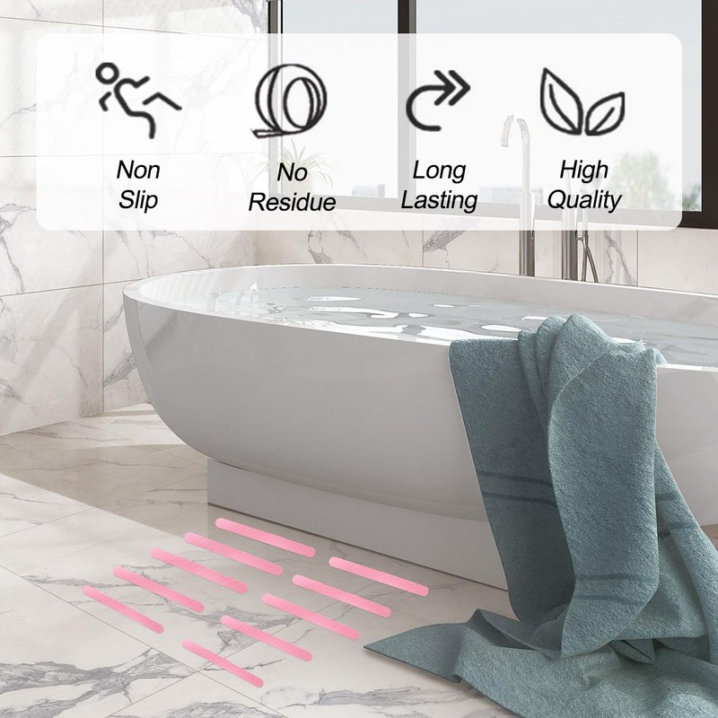FULANDL 48PCS Bathtub Non Slip Stickers for Shower, Shell Starfish