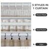 MRTREES Curtains Beige Semi-Transparent Extra Wide 200 cm Wide Curtains