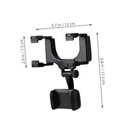 Operitacx Rückspiegel Handyhalterung Auto Drehbare Ausziehbare Kfz Halterung für Smartphones Stabiler Telefonhalter für Sicheres Fahren Einfach zu Bedienen für Navigation Freisprechen