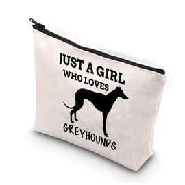PLITI Greyhound Makeup Bag Greyhound Gift Mother Greyhound Greyhound Gift, Girl Loves Greyhounds U