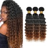 2CG T1B/4/30 Deep Wave Hair Extensions 30 32 34 inch