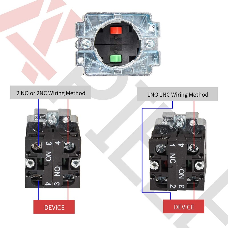 APIELE (Pack of 2) 22mm 3 Position Selector Switch Maintained