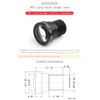 Waveshare M12 Long Focal Length Lens, 5MP, 25 mm Focal