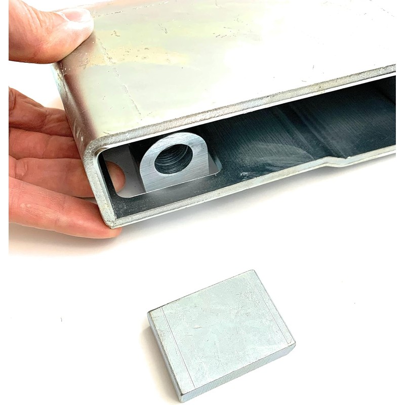 Weld on Shipping Container Lockbox with Keyed Padlock - Storage