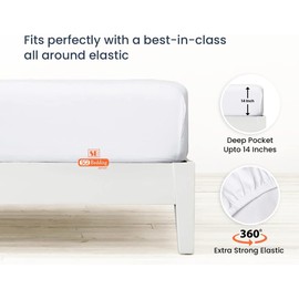 SGI bedding RV Bunk (42"X80") Egyptian Cotton Truck Sleeper Fitted Sheet Only-1000 Thread Count, 14 Inch Deep Pocket, Ideal for Narrow Camp Bunks, RV Bunks, Guest Beds, Army Cots-Mediterranean Blue