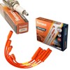 FERRAZZI Kit Cables 9mm + 4 Bujias Iridio Plantino compatible