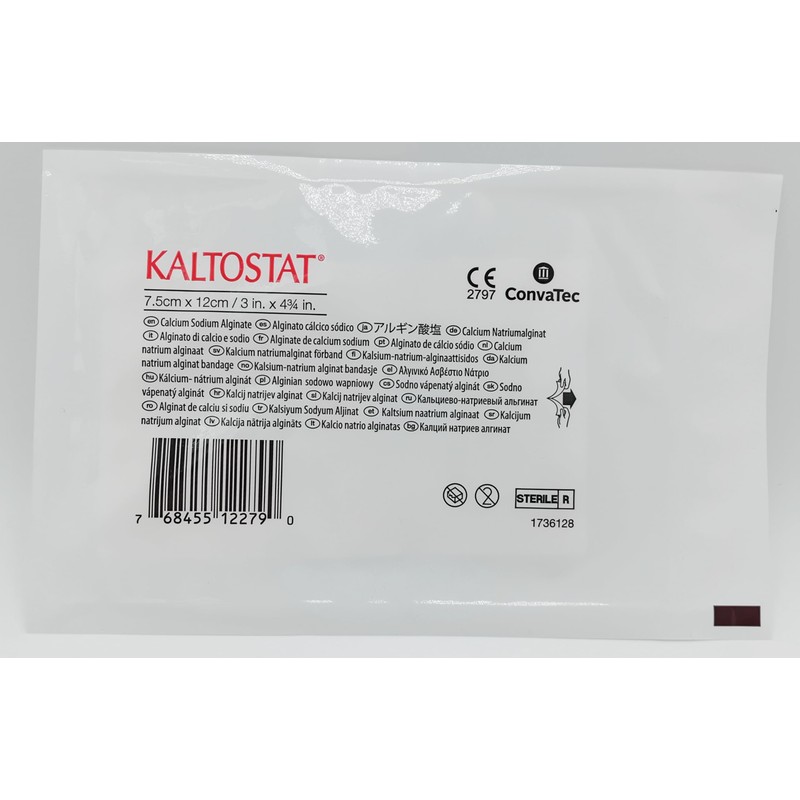 Alginate Dressing – Soft Fibre Pad for Moisture Absorption (7.5x12,