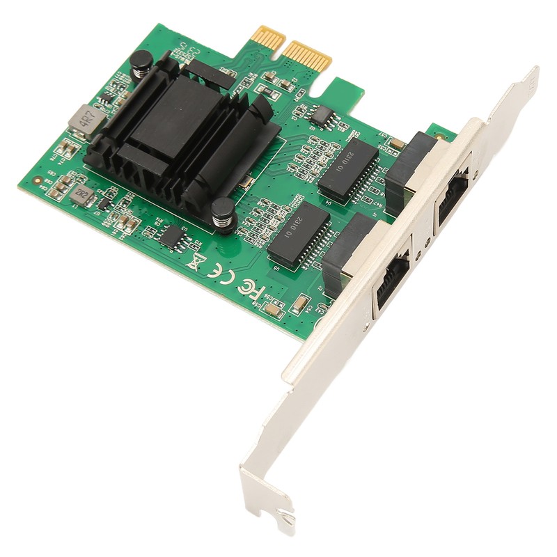 TXA108 82571 2 RJ45 Port Gigabit Network Card PCI Ex1