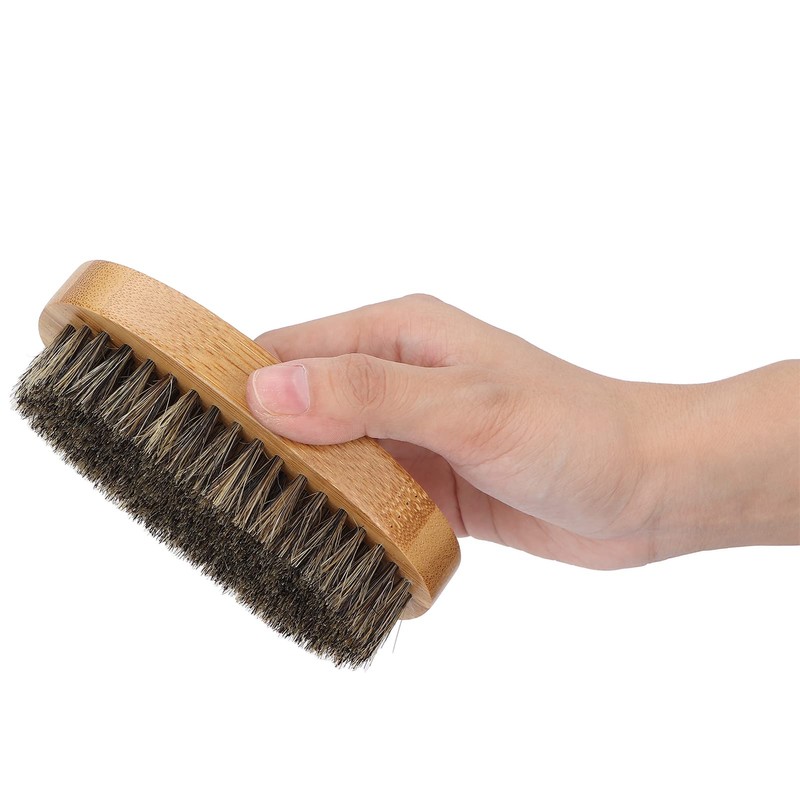 Beard Brush, Beard Beauty Brush, Portable Bamboo Massage, Small for
