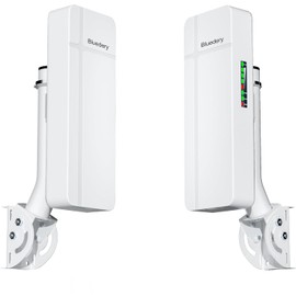 1000Mbps Point to Point Outdoor Starlink WiFi Extender Long Range for Starlink Router, 5.8GHz 3KM Starlink Extender Signal Booster, Wireless Bridge with 18dBi High Gain Antenna, 2 Pack