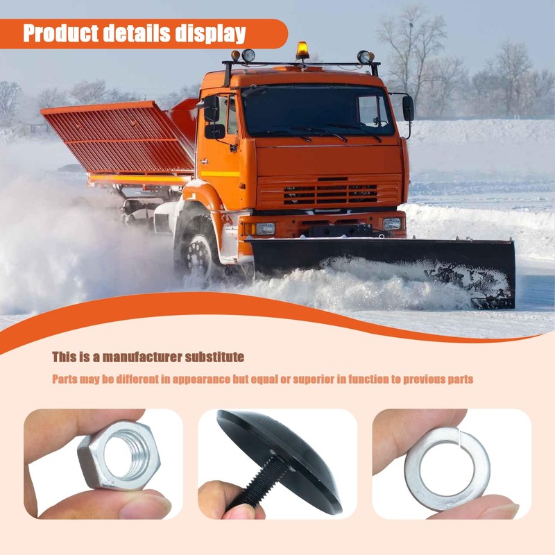 Fenhaliny 2873423 Snow Plow Skid Shoes Kit Compatible with Polaris