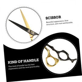 TOVINANNA 6 Inch Professional Barber Scissors Stainless Steel Haircut Scissor Set Thinning Shears Hairdresser Scissor Handle