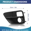 CZCJGD Fog Light Bezel Compatible with Subaru WRX 2015 2016