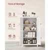 VASAGLE Floor Storage Cabinet, Freestanding Storage Unit with 4 Doors,