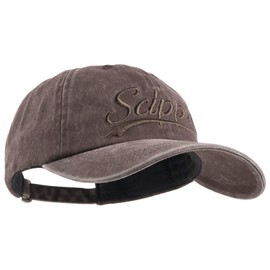 SCIPPIS Men's & Women's Baseball Cap, Snapback Cap, Cap, Lettering, brown