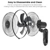Fanspex 16" Wall Mounted Fan with Auto-oscillation, Timer, Adjust Wind