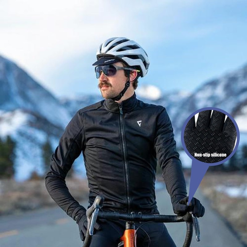 GWAWG Thermal Gloves Women Men Waterproof Riding Gloves Winter Cyclist
